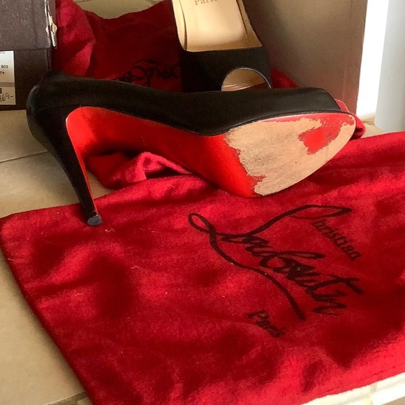Christian Louboutin Black Peeptoe Pump - Picture 2 of 2